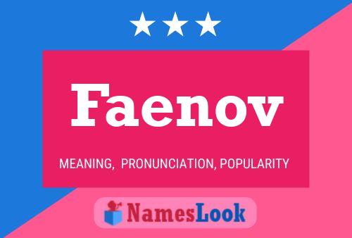 Faenov Name Poster