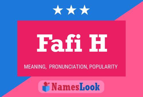 Fafi H Name Poster