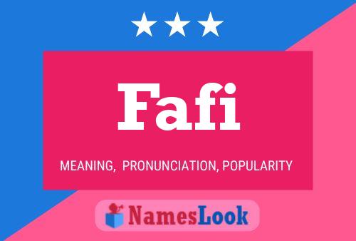 Fafi Name Poster