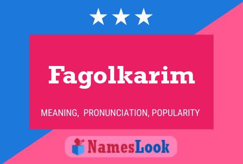 Fagolkarim Name Poster