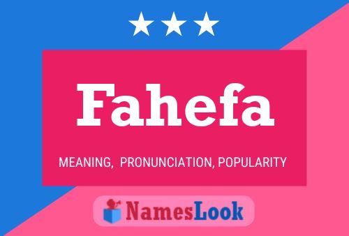 Fahefa Name Poster