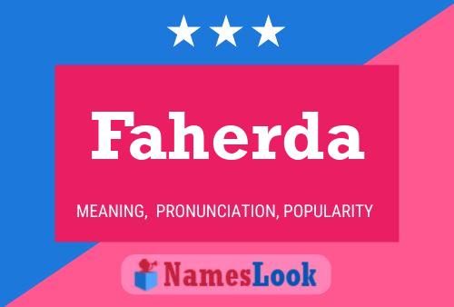 Faherda Name Poster