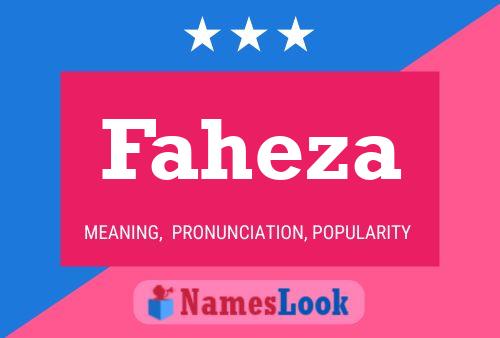 Faheza Name Poster