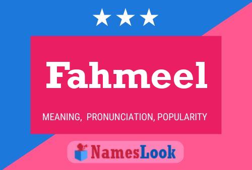 Fahmeel Name Poster