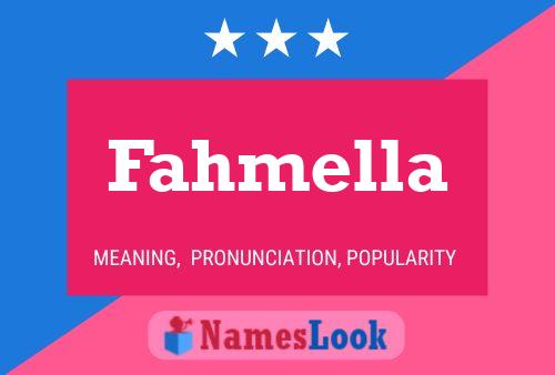 Fahmella Name Poster