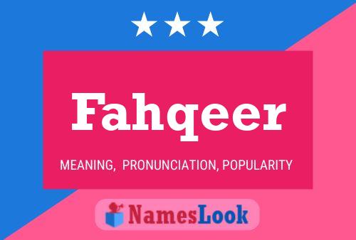 Fahqeer Name Poster