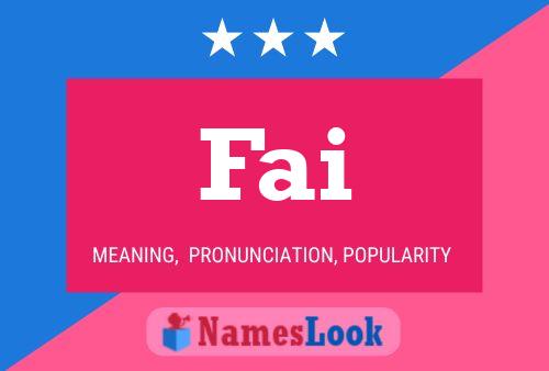 Fai Name Poster