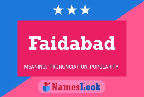 Faidabad Name Poster