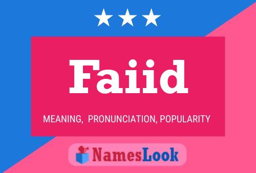 Faiid Name Poster