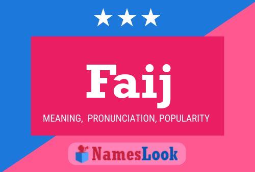 Faij Name Poster