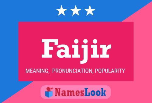 Faijir Name Poster