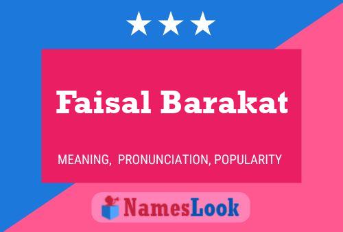 Faisal Barakat Name Poster