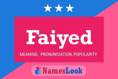 Faiyed Name Poster