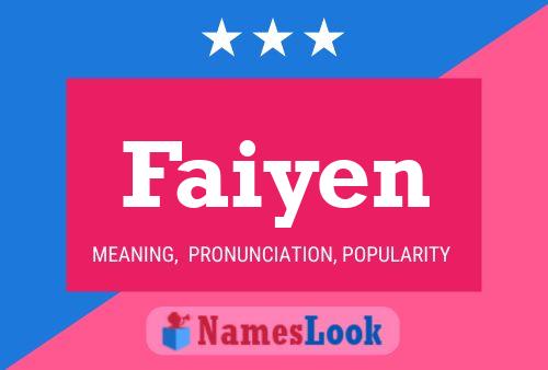 Faiyen Name Poster