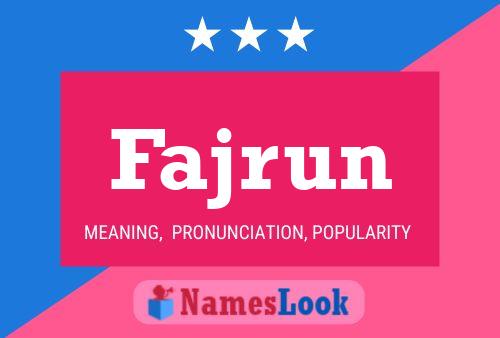 Fajrun Name Poster