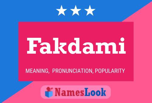 Fakdami Name Poster