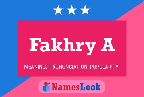 Fakhry A Name Poster