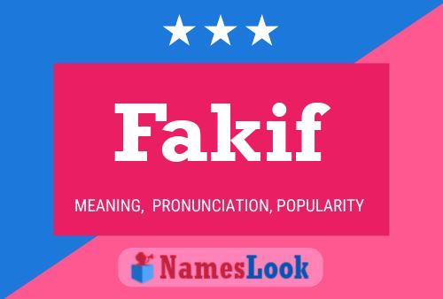 Fakif Name Poster