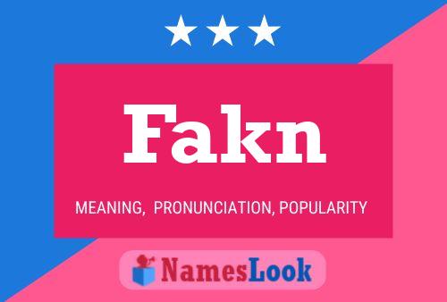 Fakn Name Poster