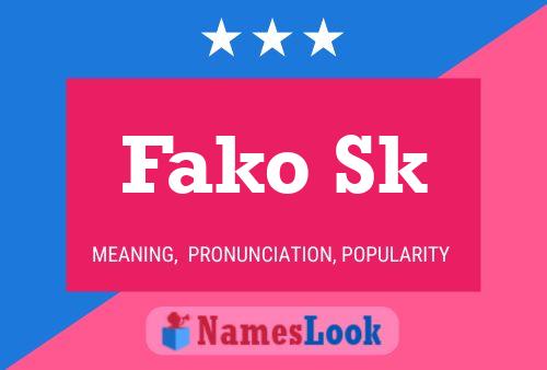 Fako Sk Name Poster