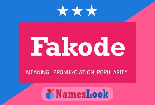 Fakode Name Poster