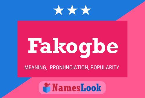 Fakogbe Name Poster