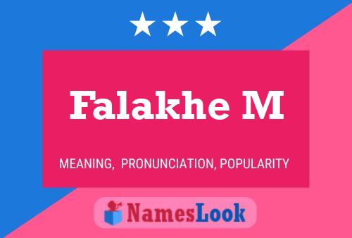 Falakhe M Name Poster