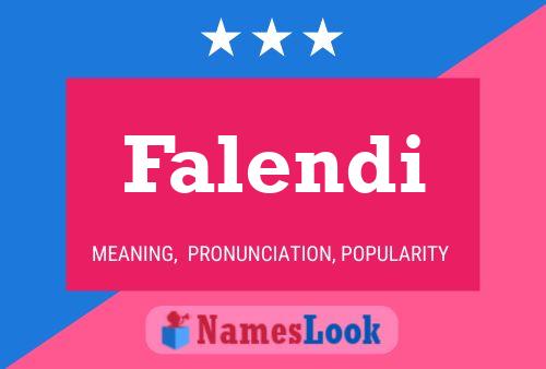 Falendi Name Poster