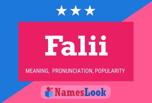 Falii Name Poster