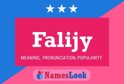 Falijy Name Poster