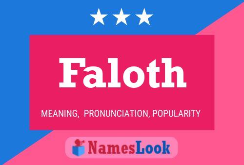 Faloth Name Poster