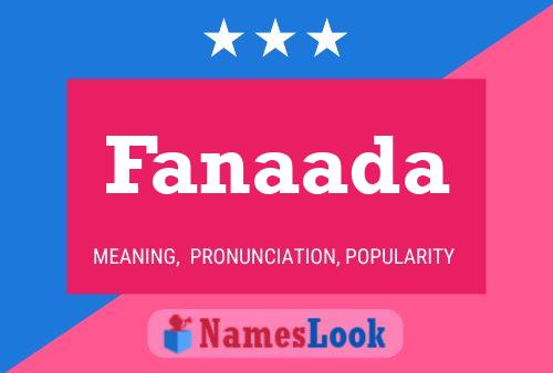 Fanaada Name Poster