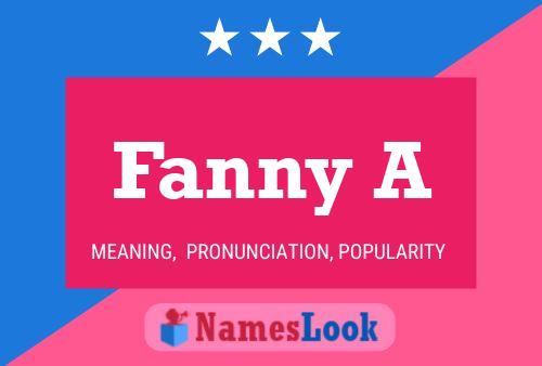 Fanny A Name Poster