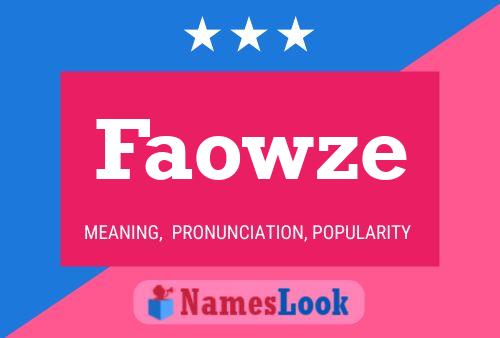 Faowze Name Poster