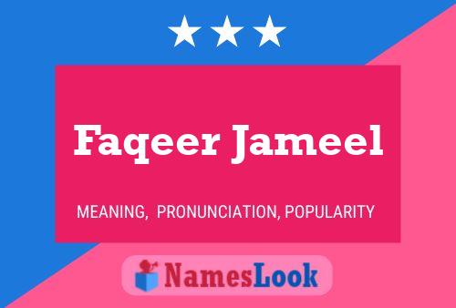 Faqeer Jameel Name Poster