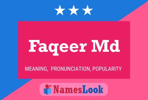 Faqeer Md Name Poster