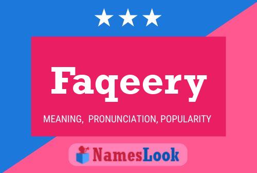 Faqeery Name Poster