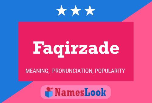 Faqirzade Name Poster