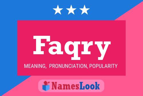 Faqry Name Poster