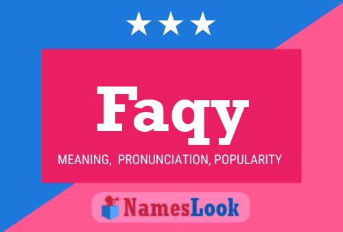 Faqy Name Poster