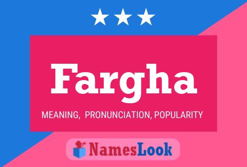 Fargha Name Poster