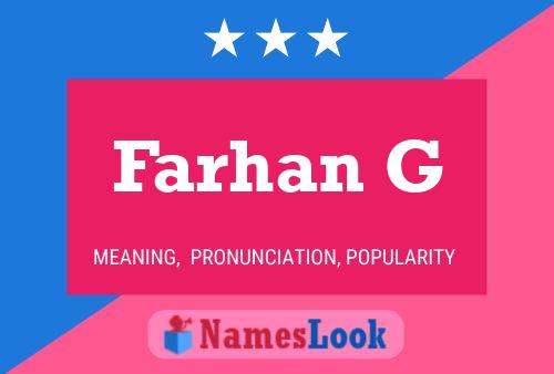 Farhan G Name Poster