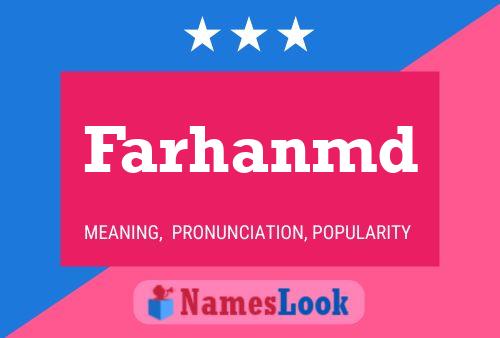 Farhanmd Name Poster