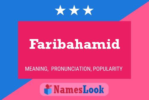 Faribahamid Name Poster