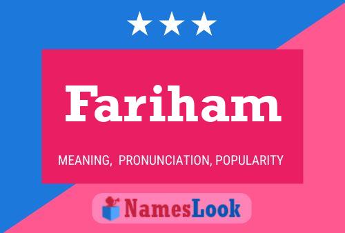 Fariham Name Poster