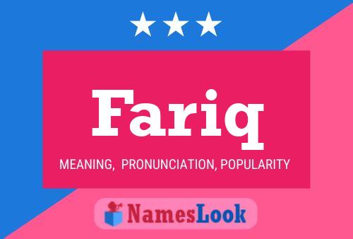 Fariq Name Poster