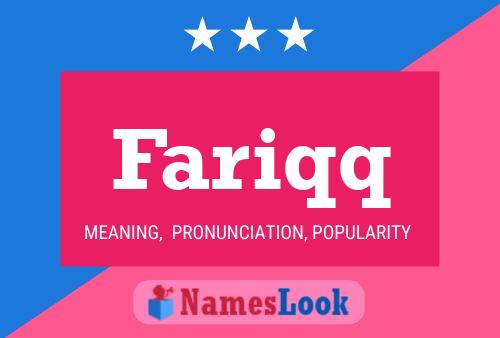 Fariqq Name Poster