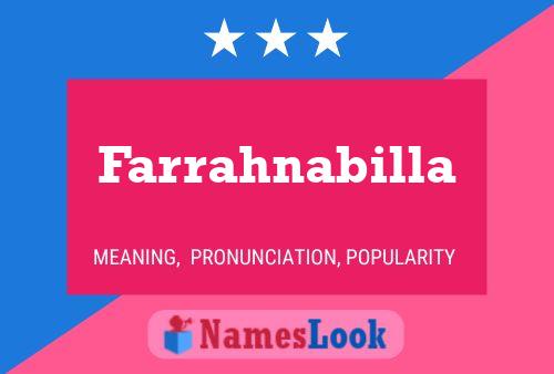 Farrahnabilla Name Poster