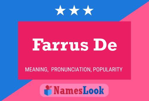 Farrus De Name Poster