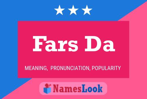 Fars Da Name Poster